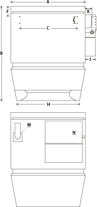 Top Heat Recovery Gas Direct-fired Heating Unit