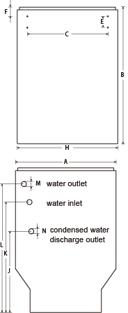 2-Way Air Diffuser Recirculated Air Heating and Cooling Unit